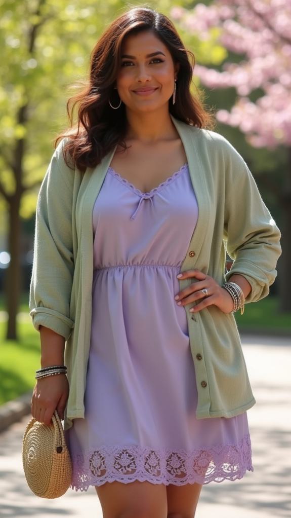 90s layered plus size outfits
