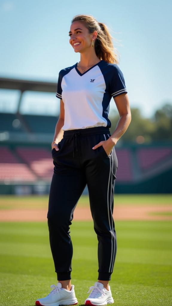 blending sporty chic elegance