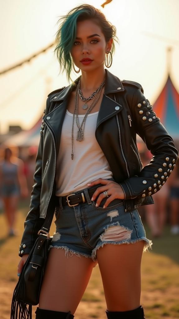 bold rocker chic attitude