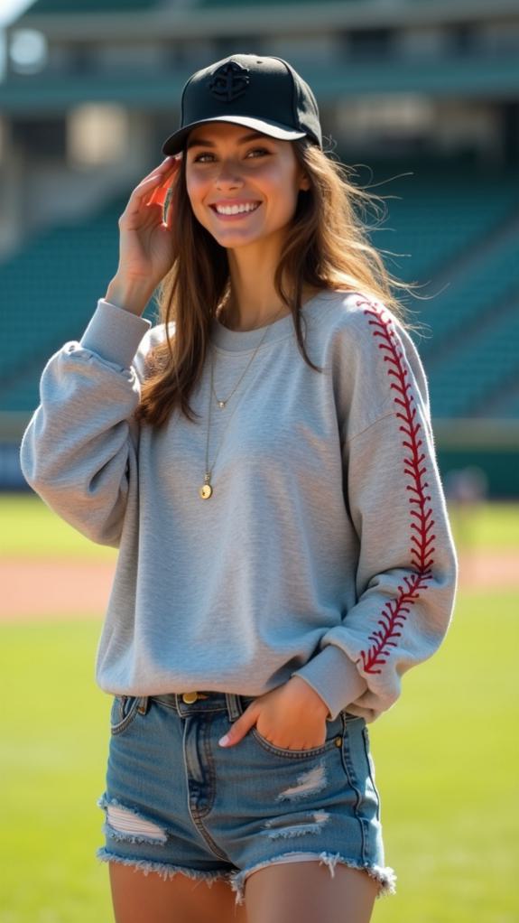 cozy cheeky sports sweatshirt