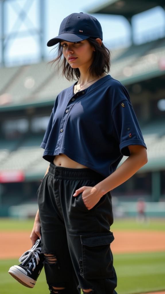 edgy cargo pants style