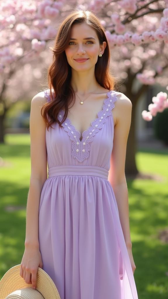 elegant knee length scalloped dress