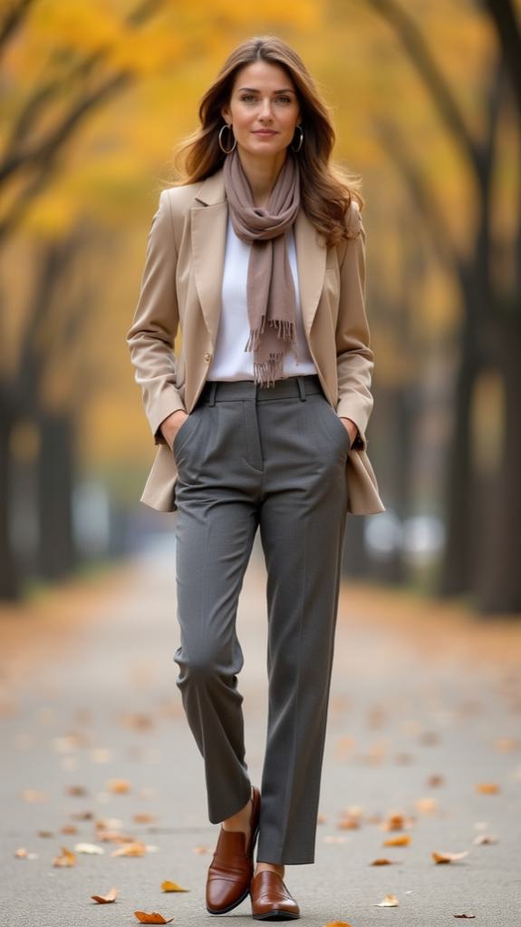 neutral sophisticated fall style