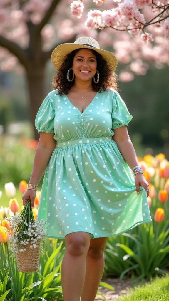 playful polka dot ensembles