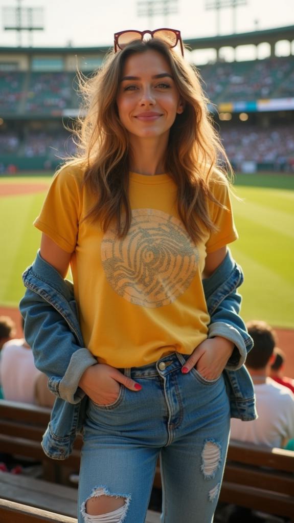 retro graphic baseball tee