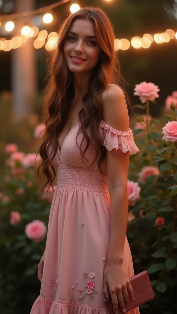 romantic flowy dress outfits
