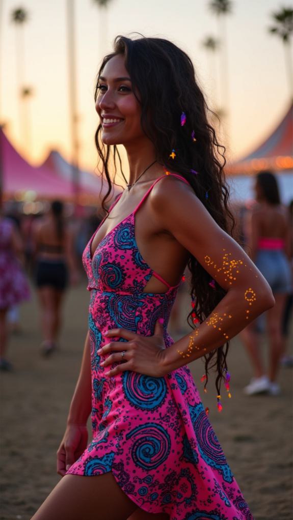trippy psychedelic festival outfits