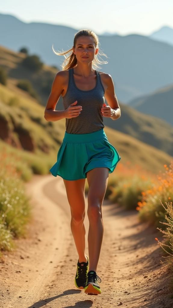 water repellent comfort trail skort