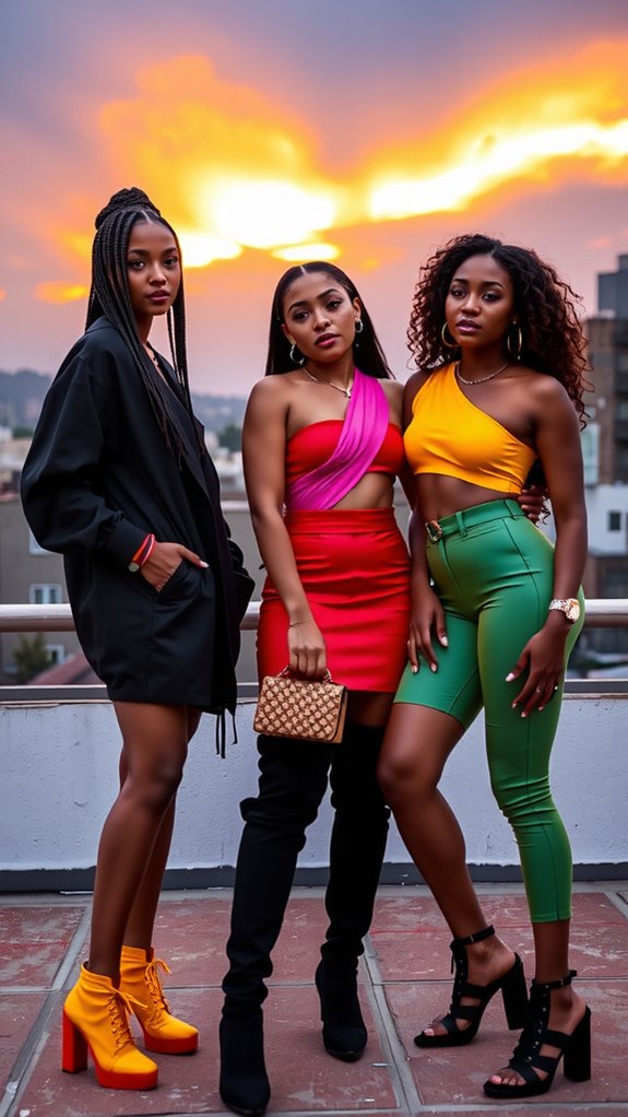 90s tlc inspired trio costume
