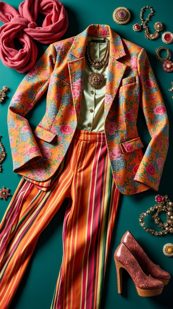 bold patterns saturated confident layers