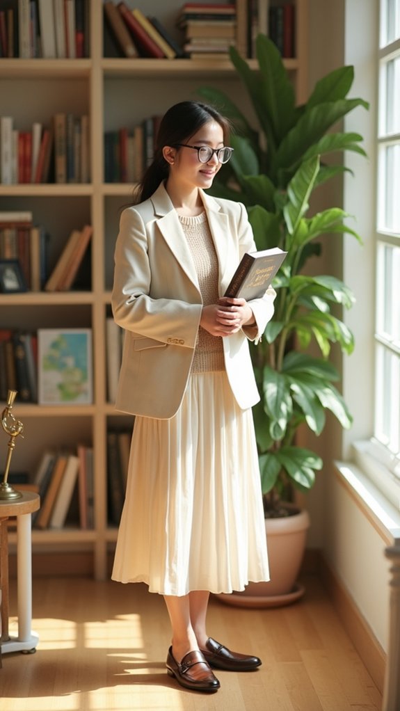 bright scholarly warmth softly styled
