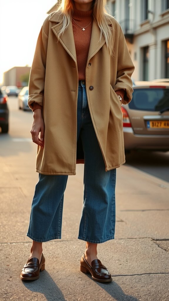 chunky flats elevate casual outfits