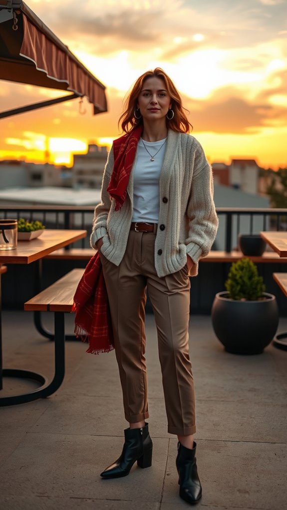 crisp tee button down cardigan