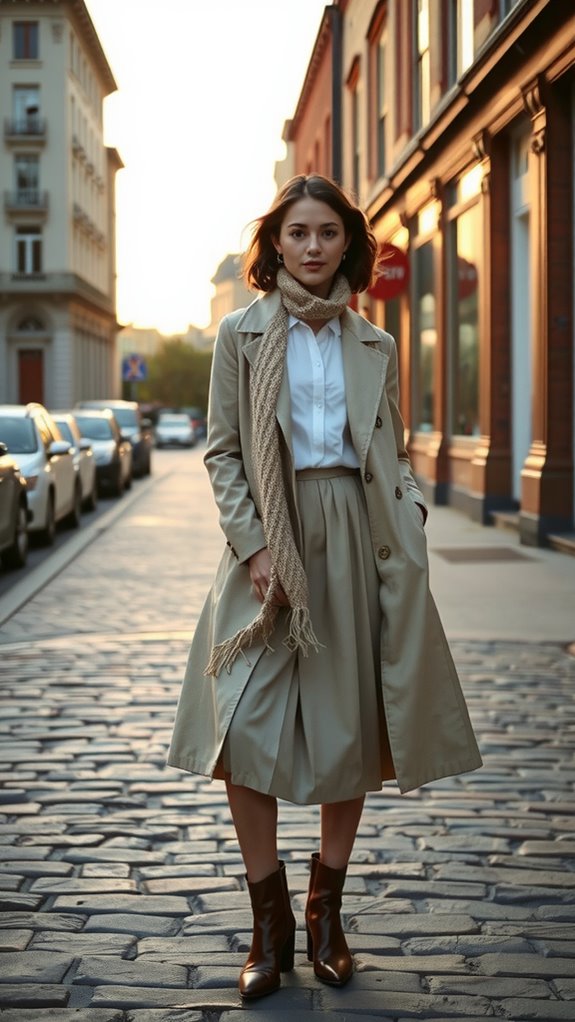 crisp white shirt layering