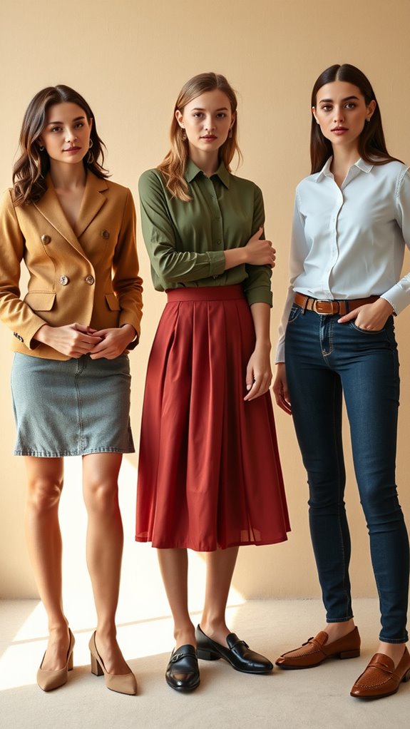 earth toned elevated denim looks