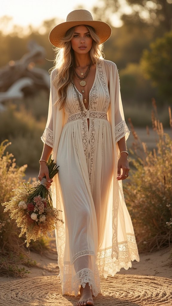 earthy layered vintage bohemian elements