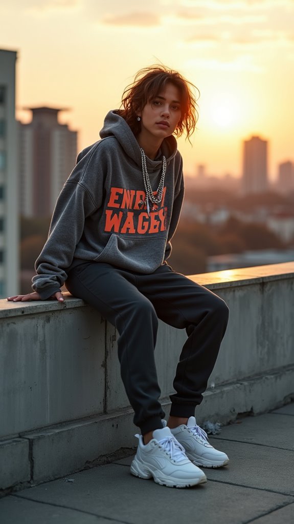 graphic sweatpants streetwear styling