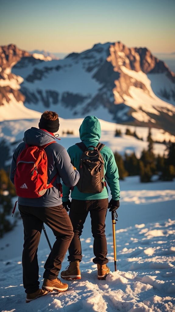 insulated layers for snowy alpine