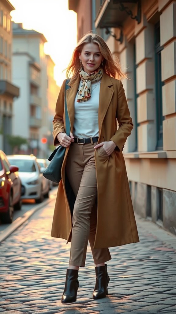 long coat elevates casual