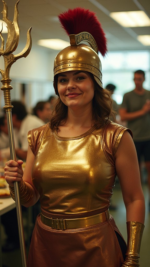 lunchlady gladiator costume mashup