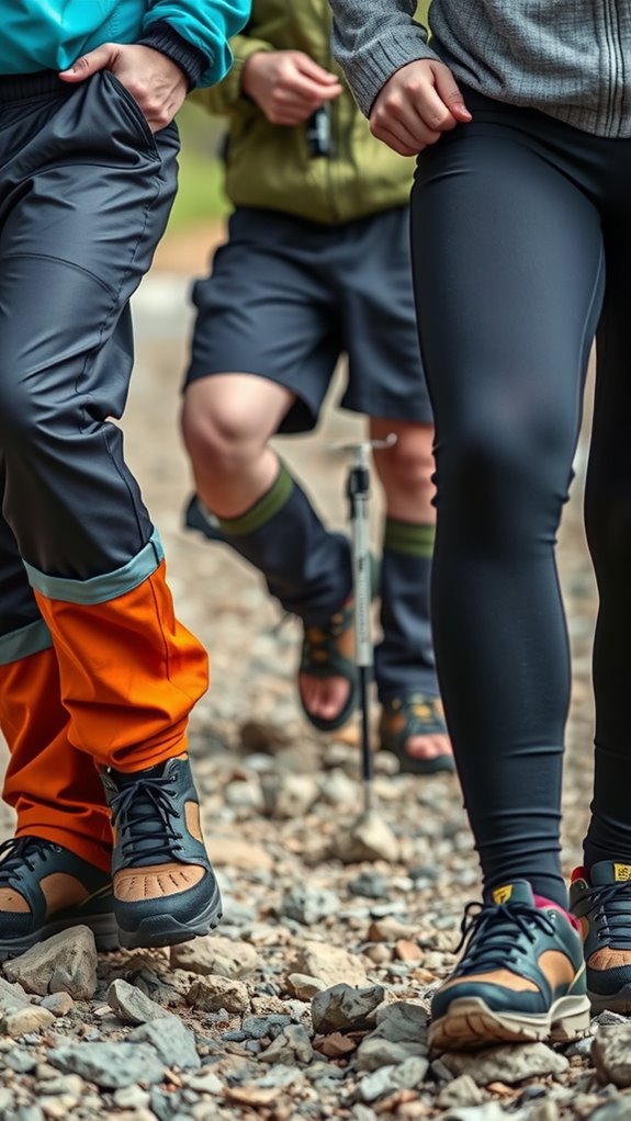 match lower body protection to terrain