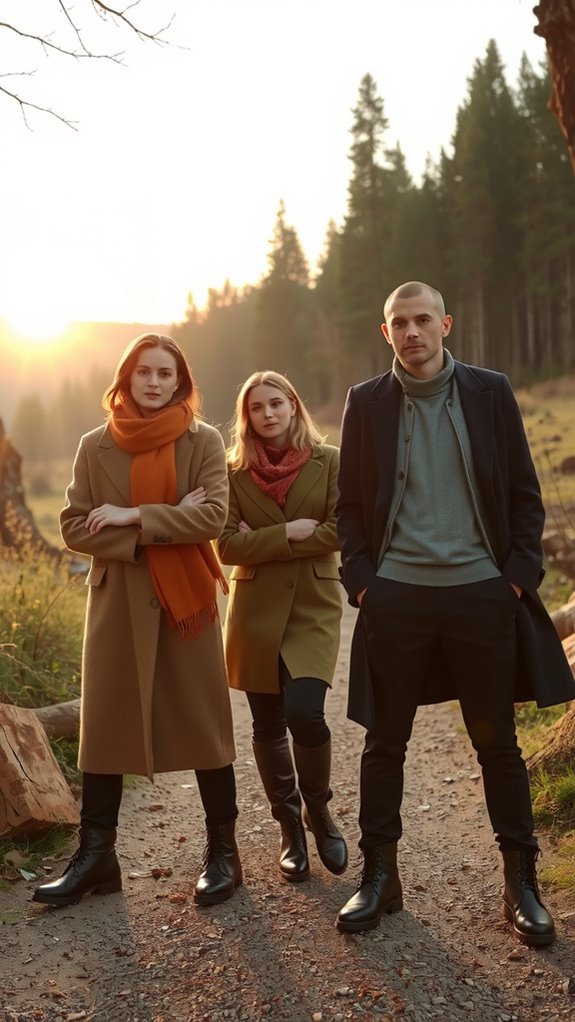 nature inspired layered modular wardrobe