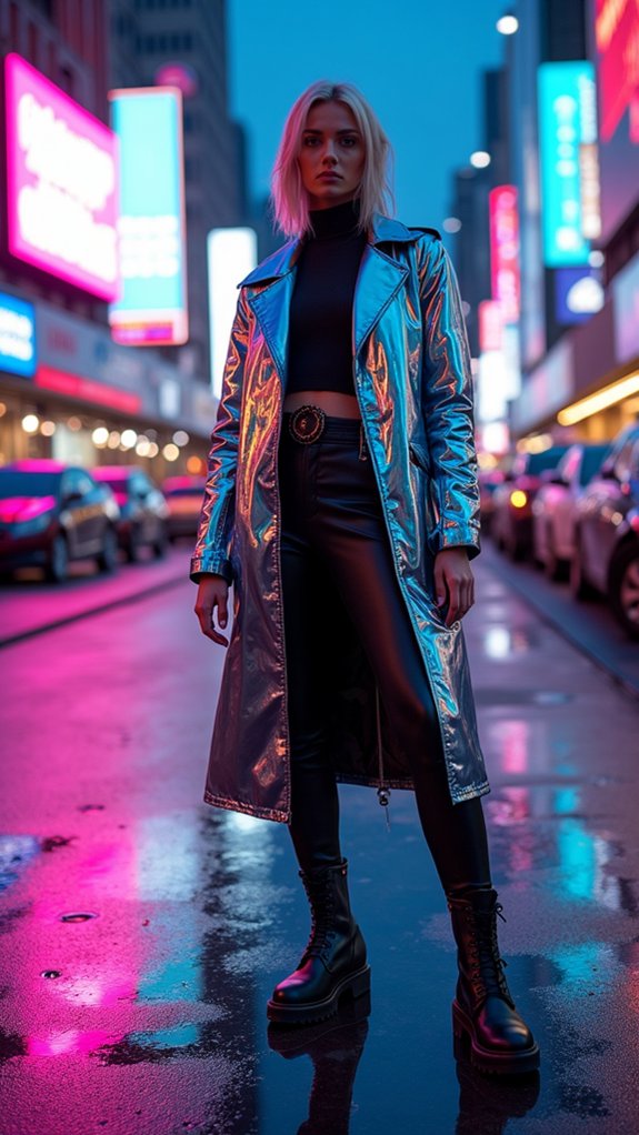 neon tech rebellion meets futurism