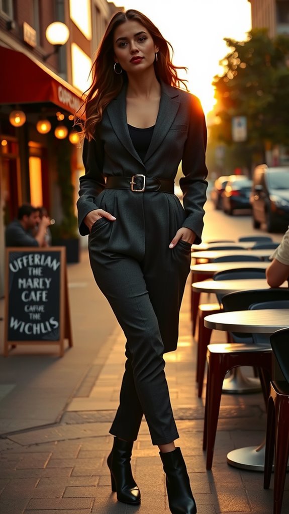 oversized blazer tailored trousers combo