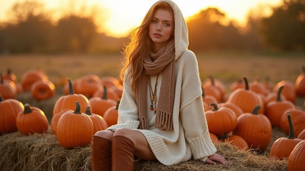 oversized hoodies with knee highs