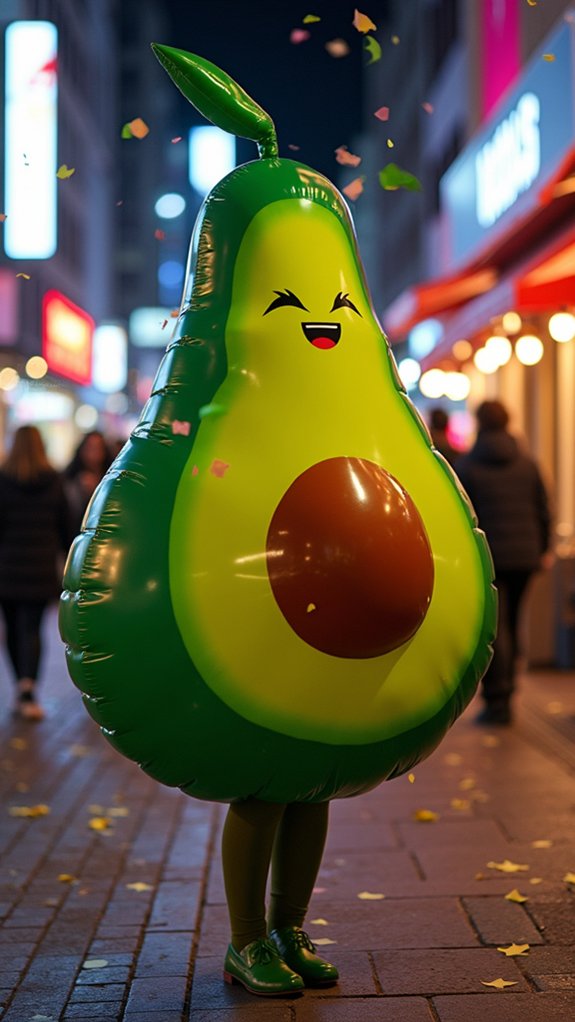 oversized meme ready avocado costume