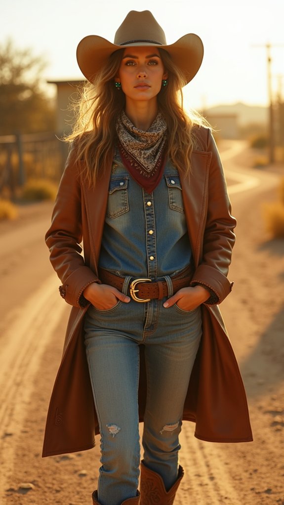 rugged western frontier style