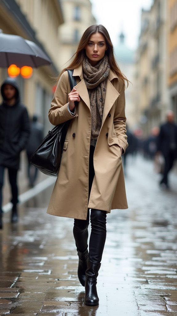 timeless tailored waterproof luxury trench