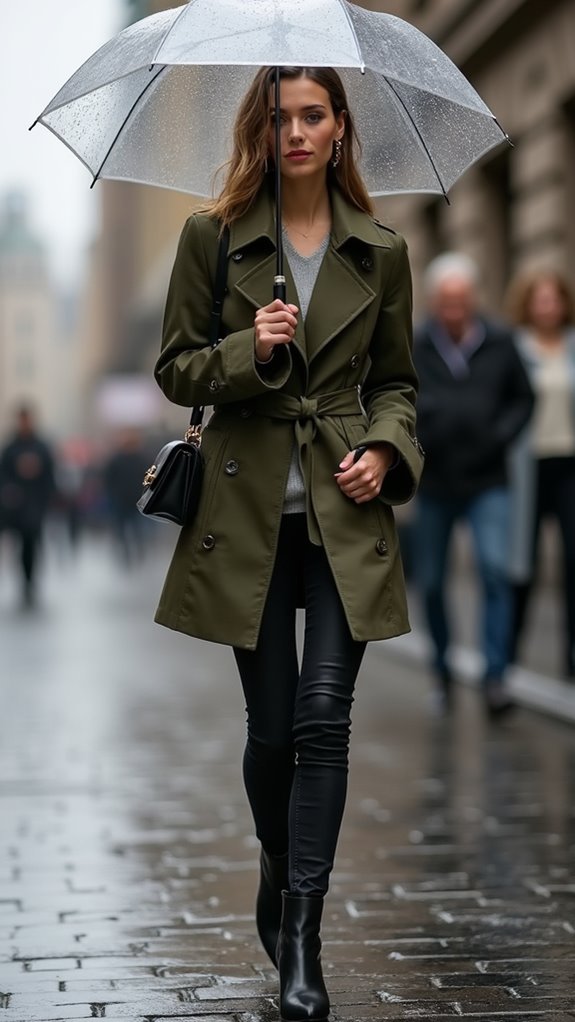 waxed jacket with accessories